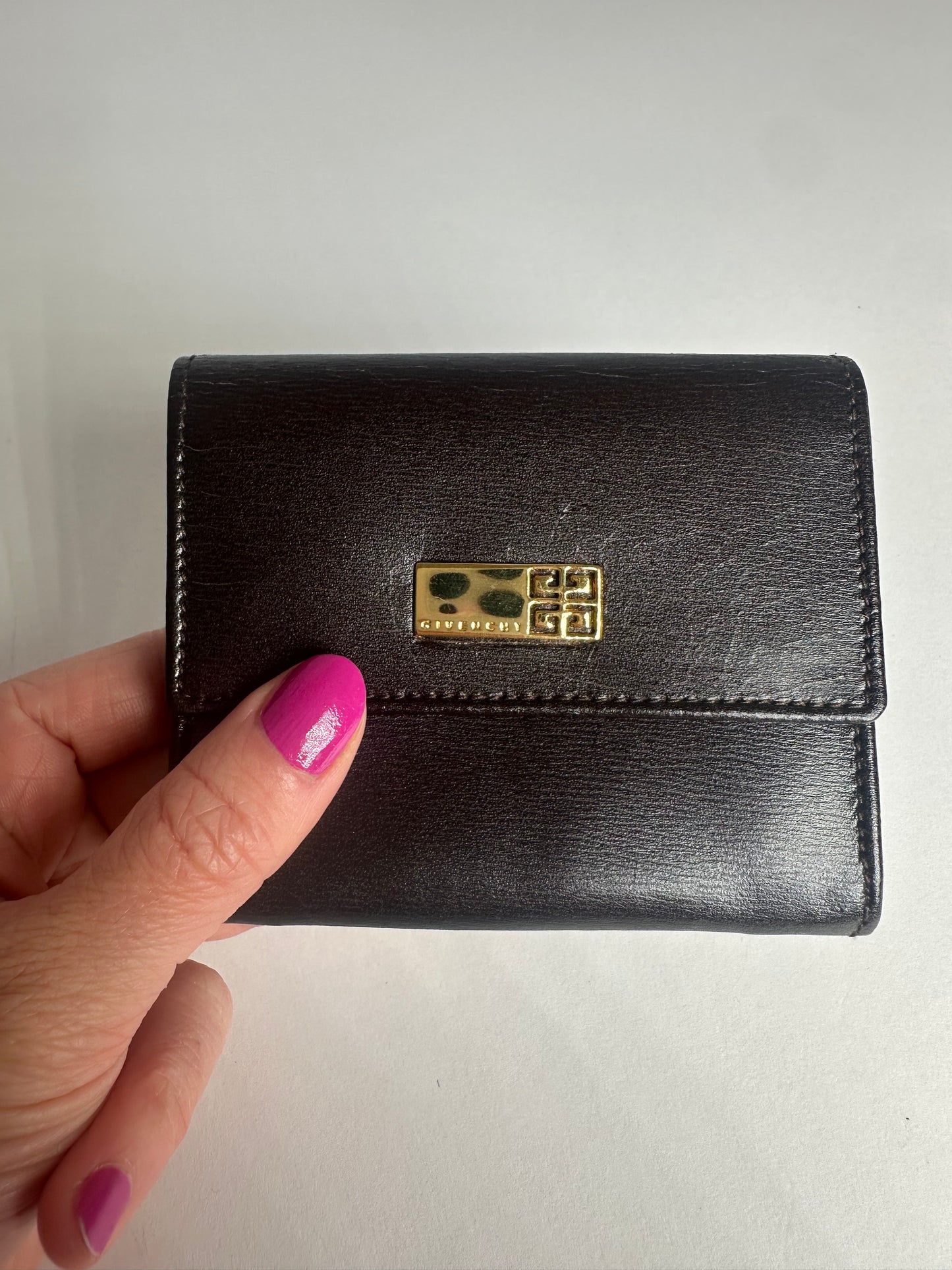 Vintage Givenchy Leather Wallet Black