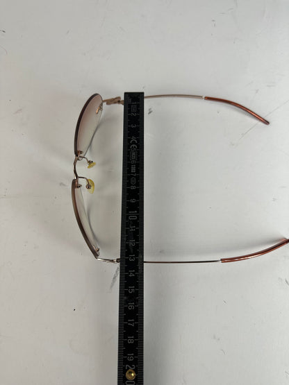 Vintage Loewe Madrid Rimless Sunglasses Purple Silver