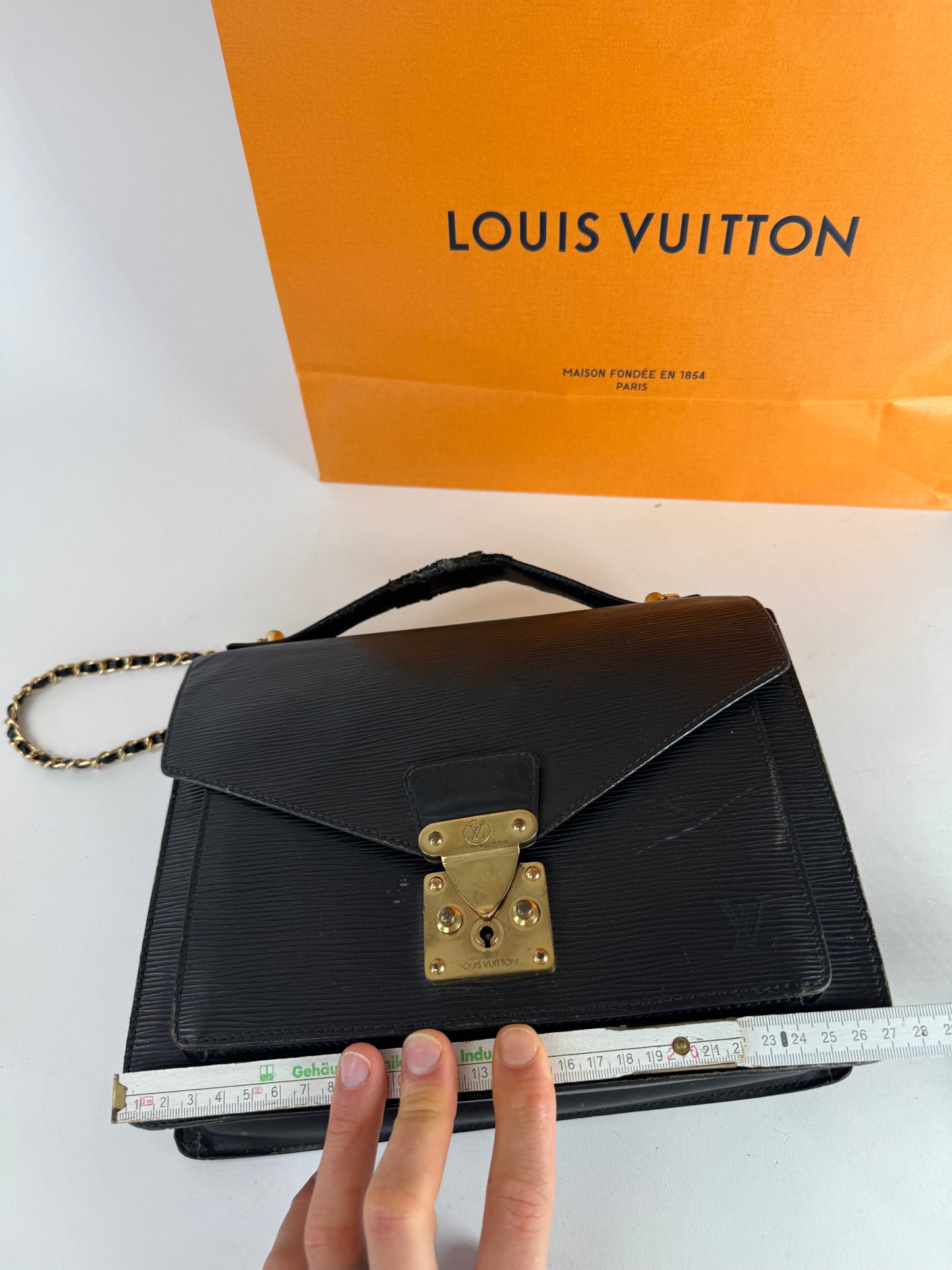 Vintage Louis Vuitton 2Way EPI Leather bag black