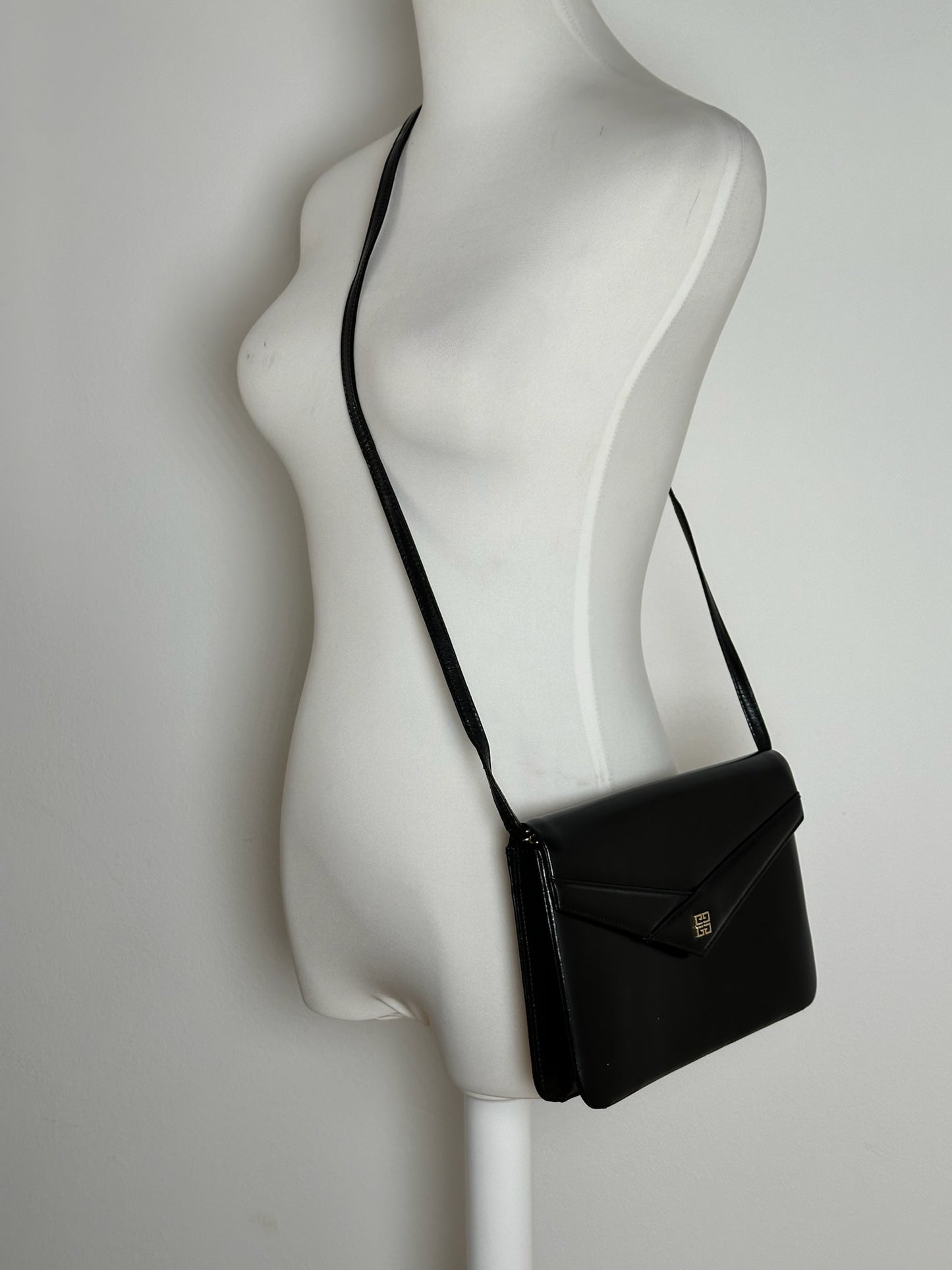 Vintage Givenchy 4G Leather Bag Black