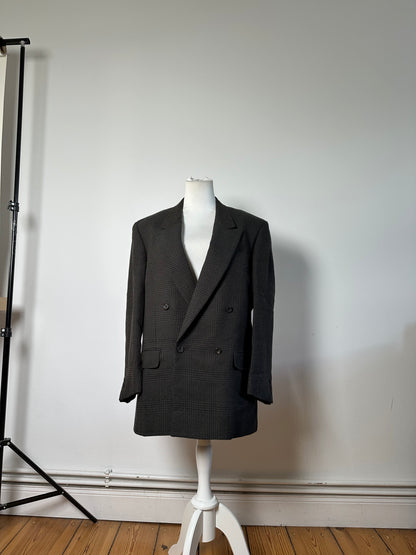 Vintage Balenciaga Men's Wool Blend Blazer Grey M