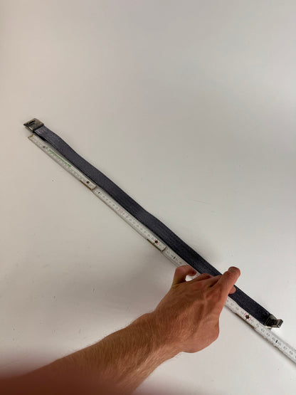 Vintage Gianni Versace Leather Belt silver sparkles