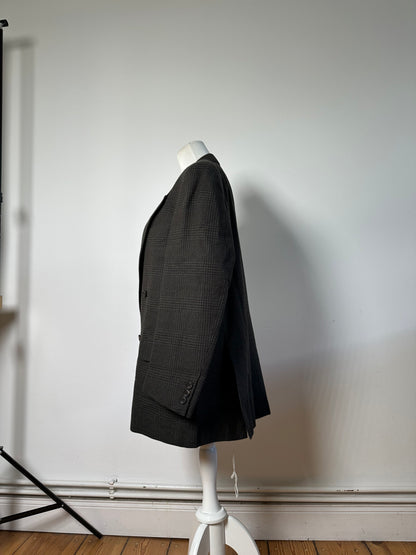 Vintage Balenciaga Men's Wool Blend Blazer Grey M