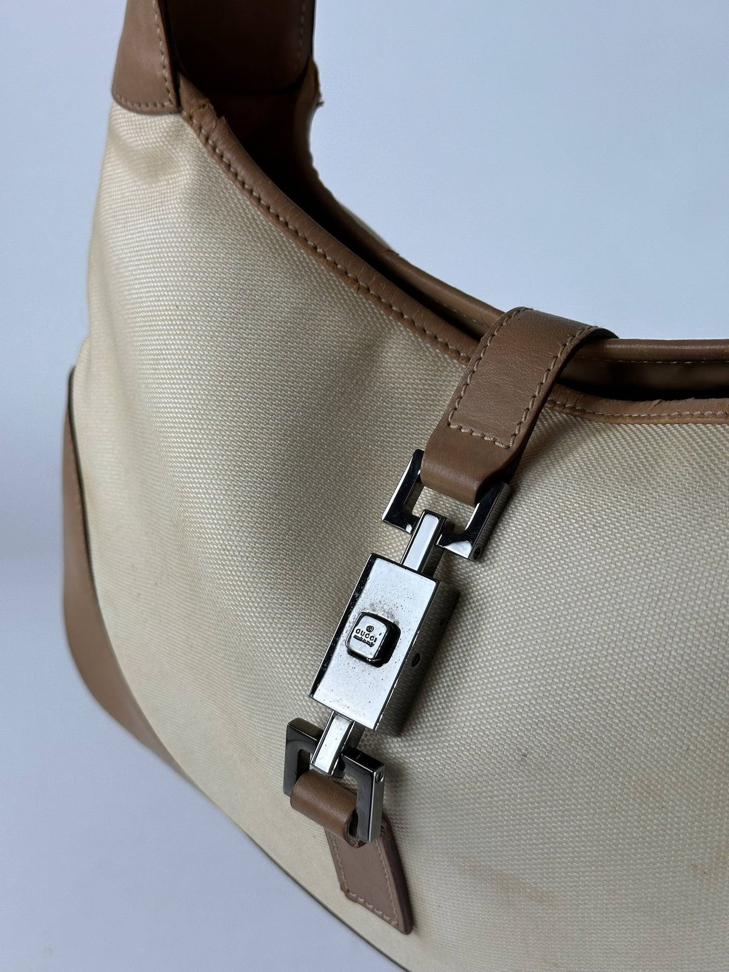 Vintage Gucci Jackie Bag beige brown