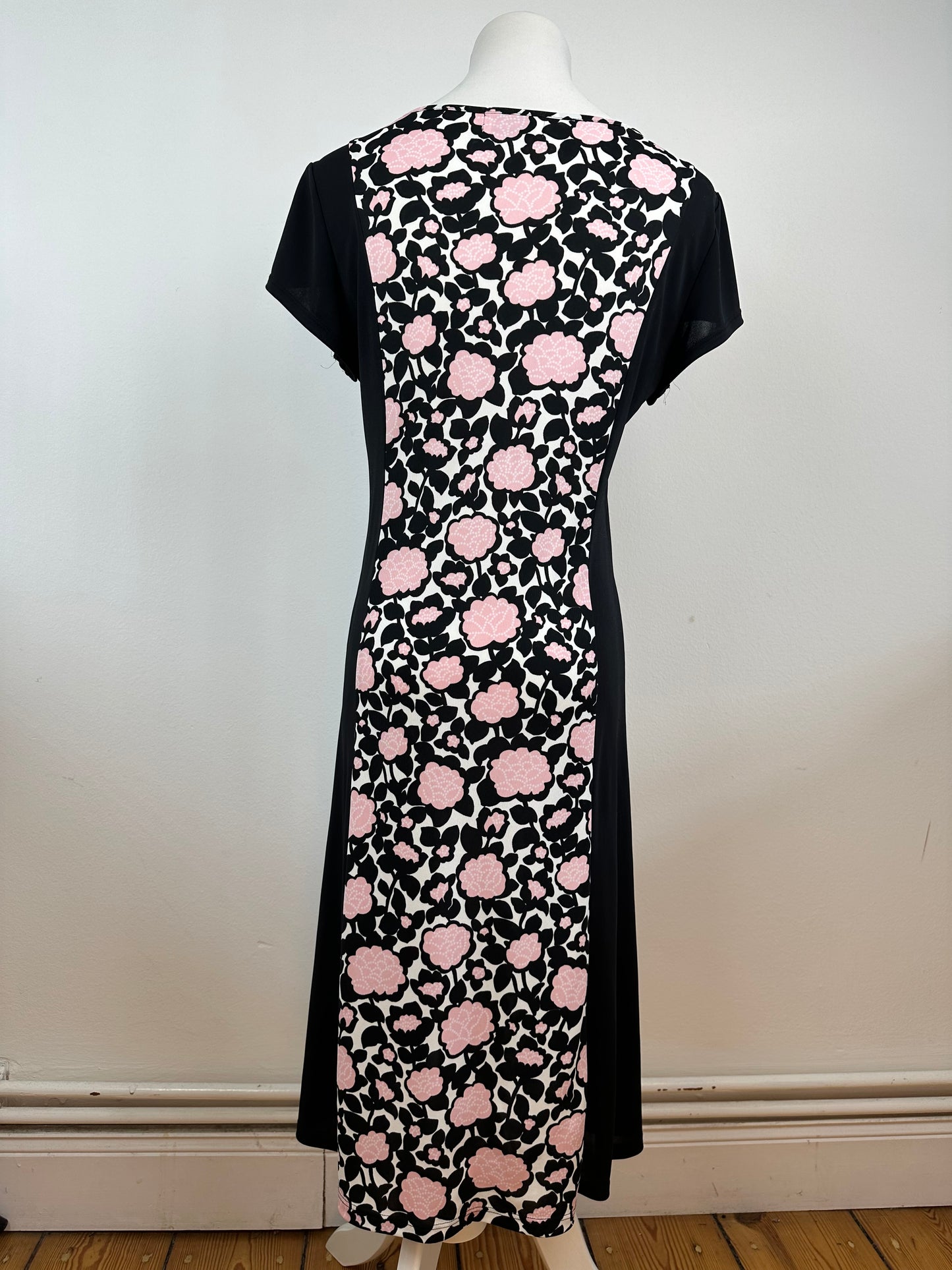 Vintage Courreges Abstract Dress black Pink M
