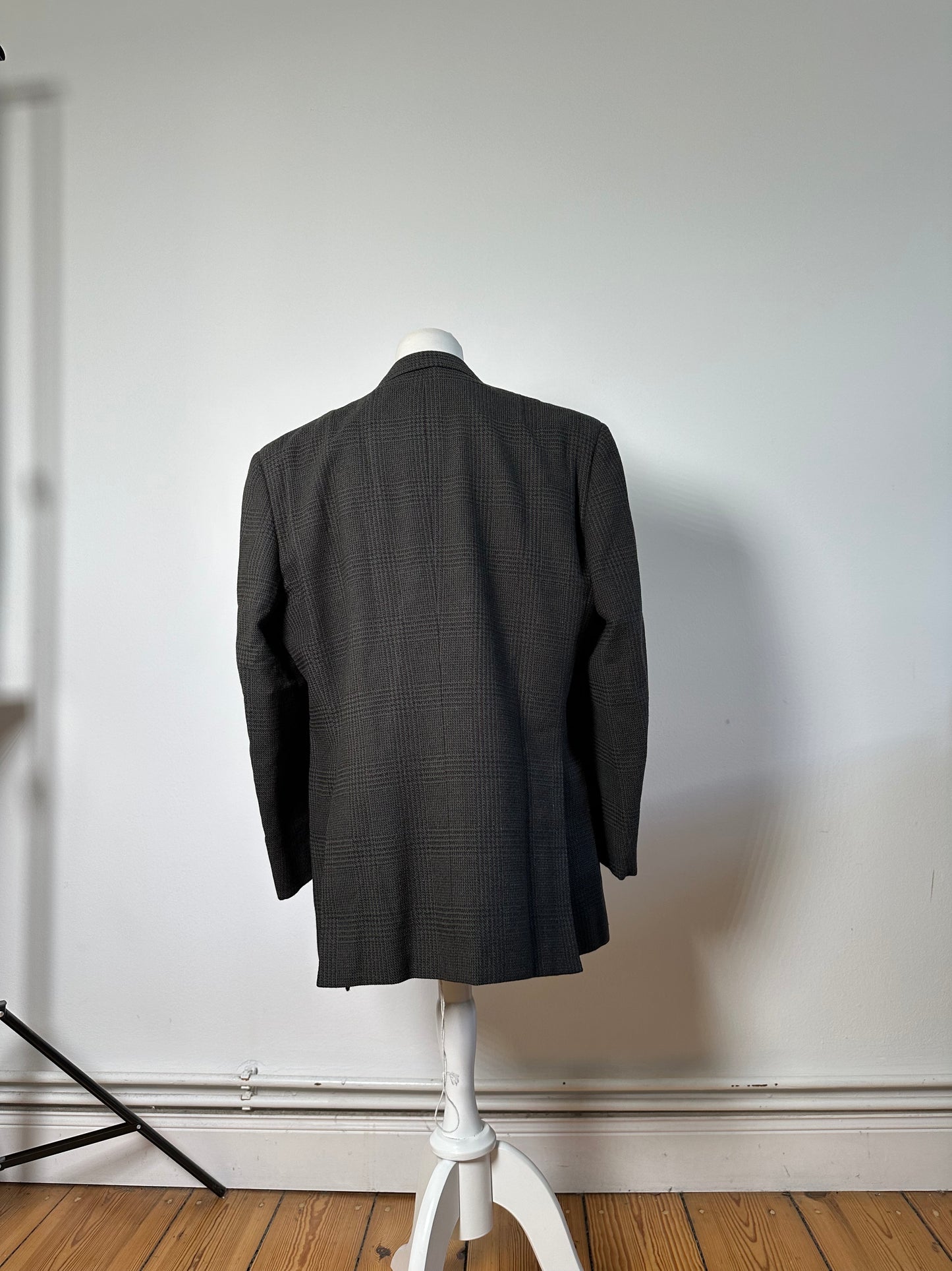 Vintage Balenciaga Men's Wool Blend Blazer Grey M