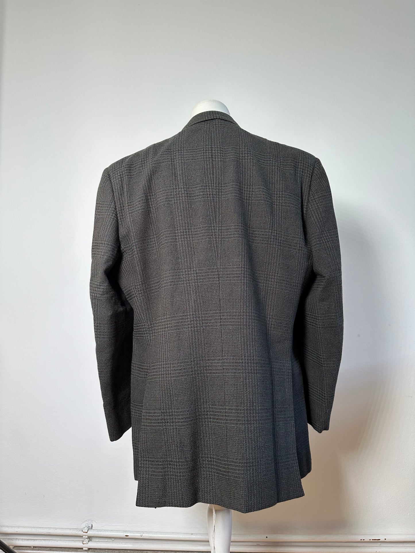 Vintage Balenciaga Men's Wool Blend Blazer Grey M