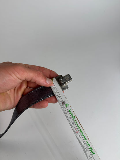 Vintage Gianni Versace Leather Belt silver sparkles