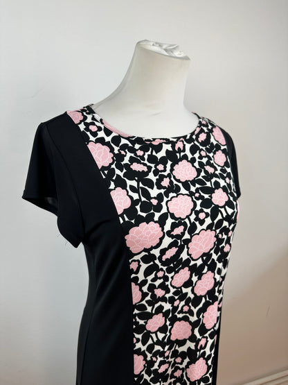 Vintage Courreges Abstract Dress black Pink M