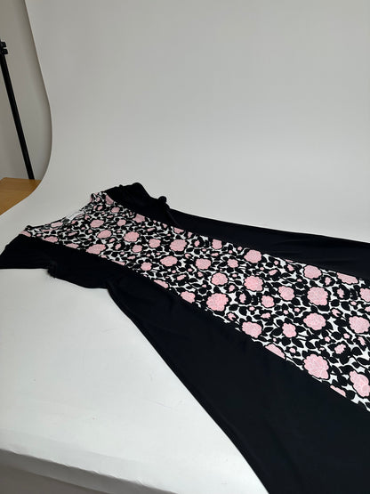 Vintage Courreges Abstract Dress black Pink M