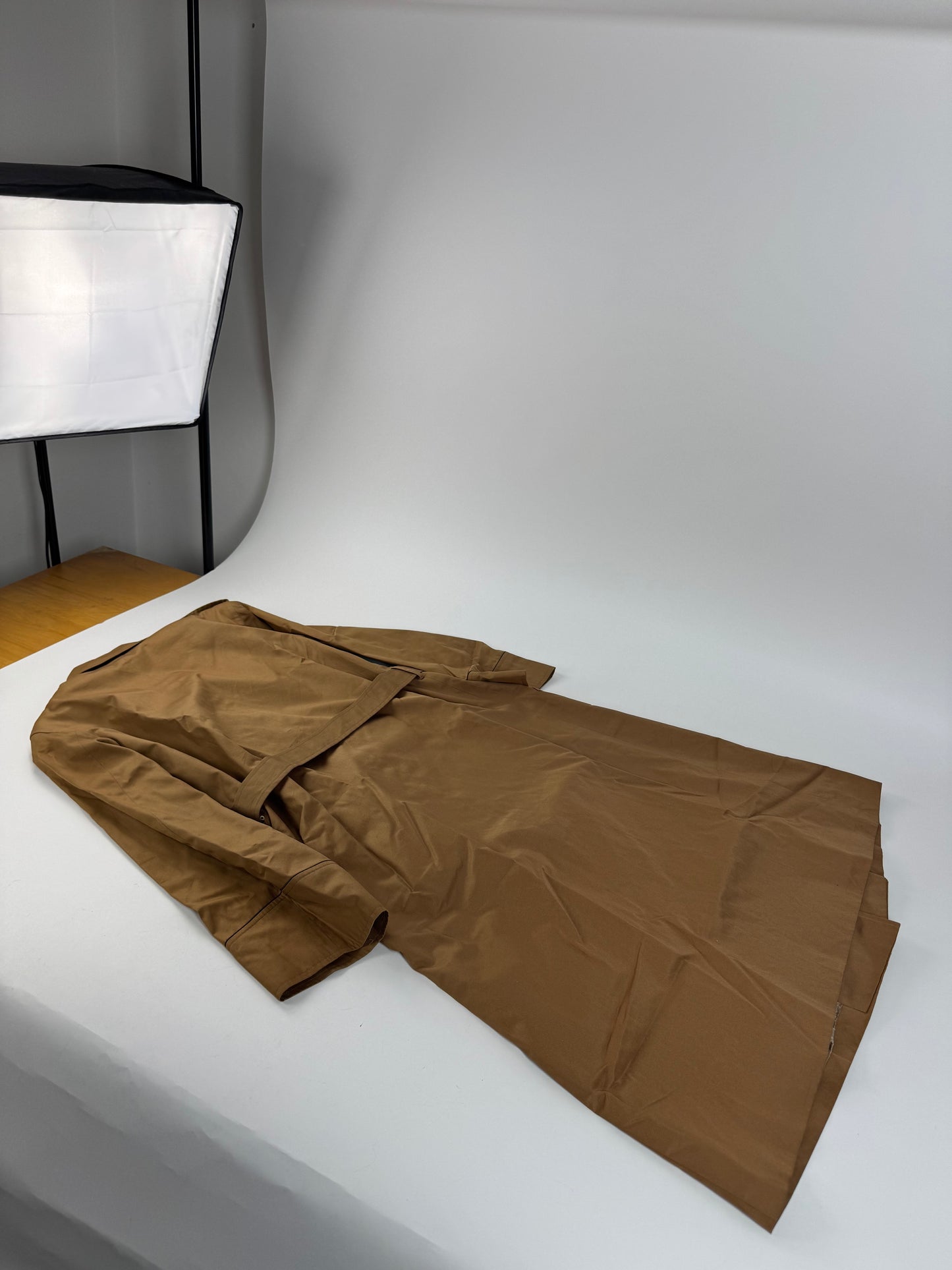 Vintage Yves Sain Laurent Camel Canvas Trenchcoat 40/L