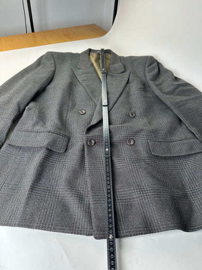 Vintage Balenciaga Men's Wool Blend Blazer Grey M