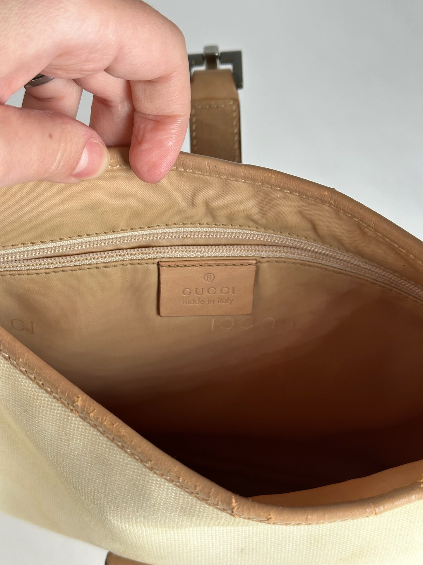 Vintage Gucci Jackie Bag beige brown