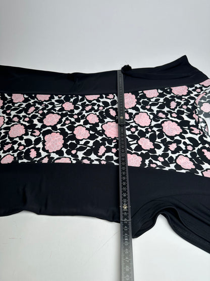 Vintage Courreges Abstract Dress black Pink M