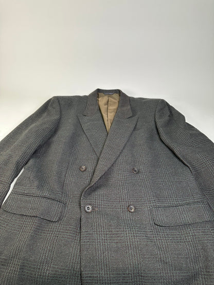 Vintage Balenciaga Men's Wool Blend Blazer Grey M
