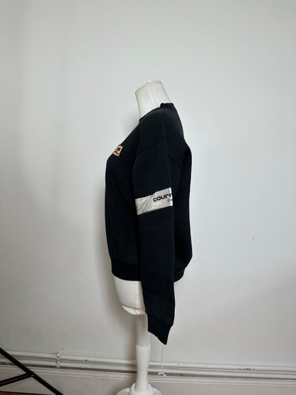 Vintage Courreges Cotton Blend Sweatshirt Black M