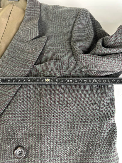 Vintage Balenciaga Men's Wool Blend Blazer Grey M