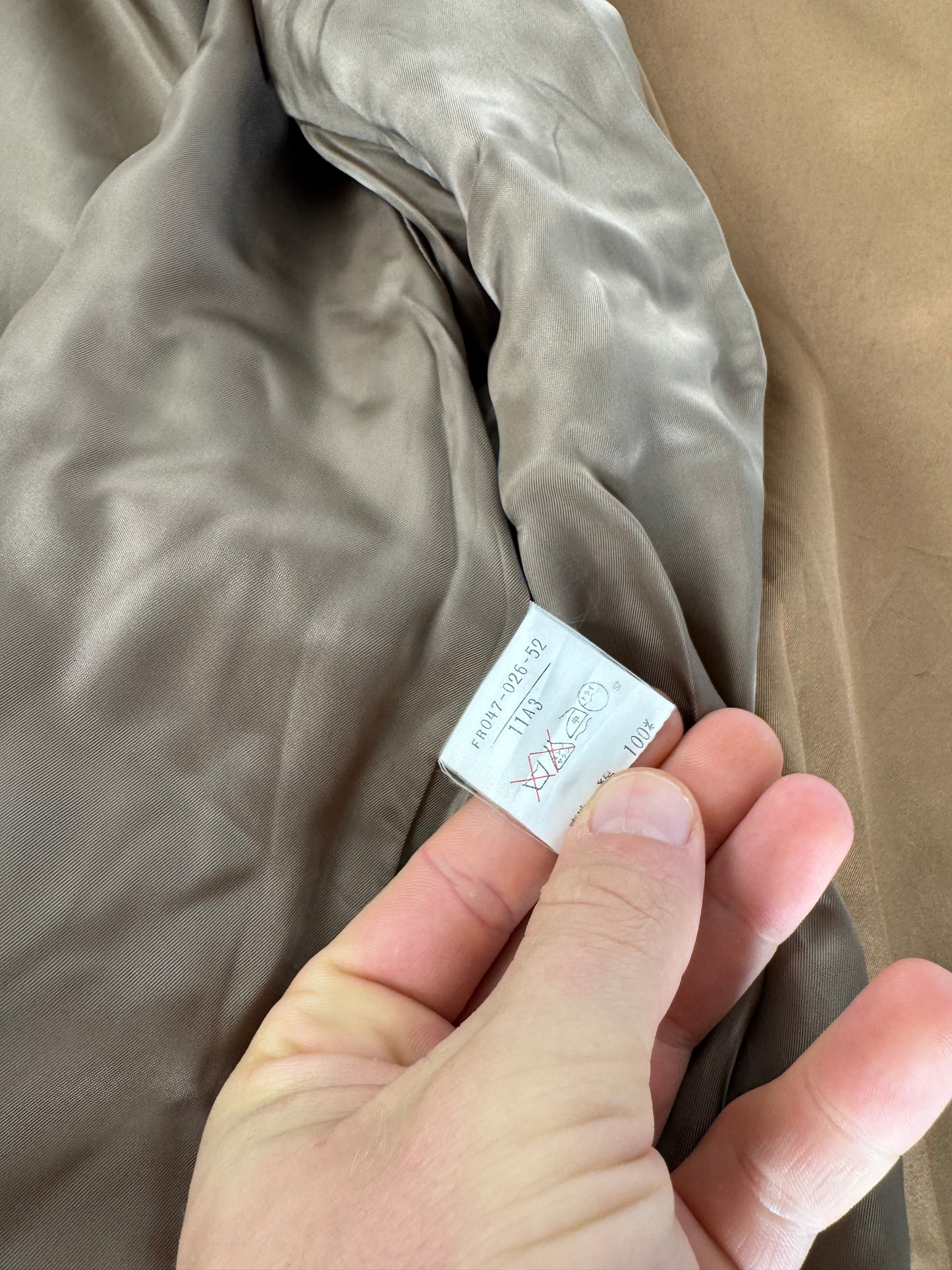 Vintage Yves Sain Laurent Camel Canvas Trenchcoat 40/L