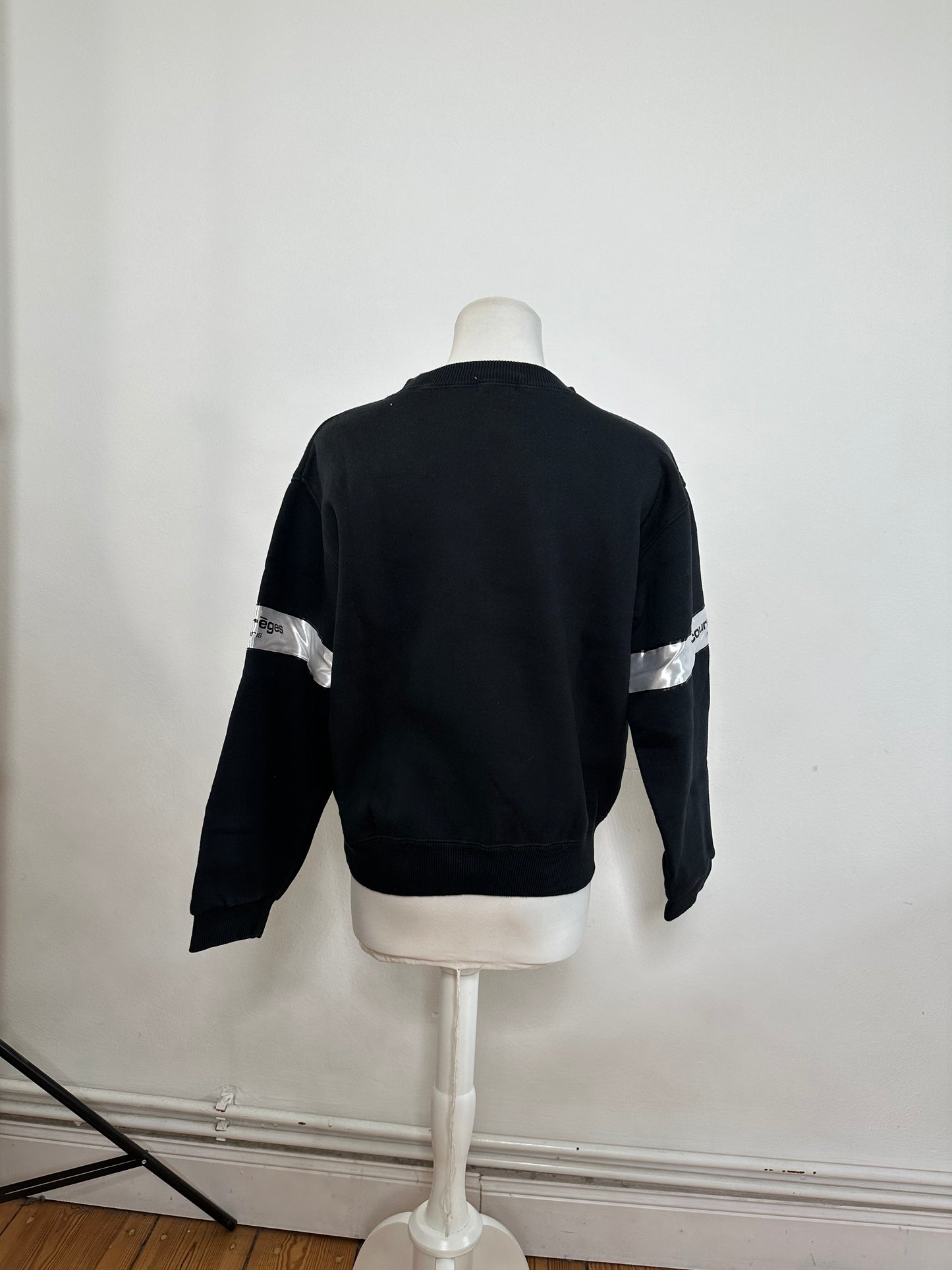 Vintage Courreges Cotton Blend Sweatshirt Black M
