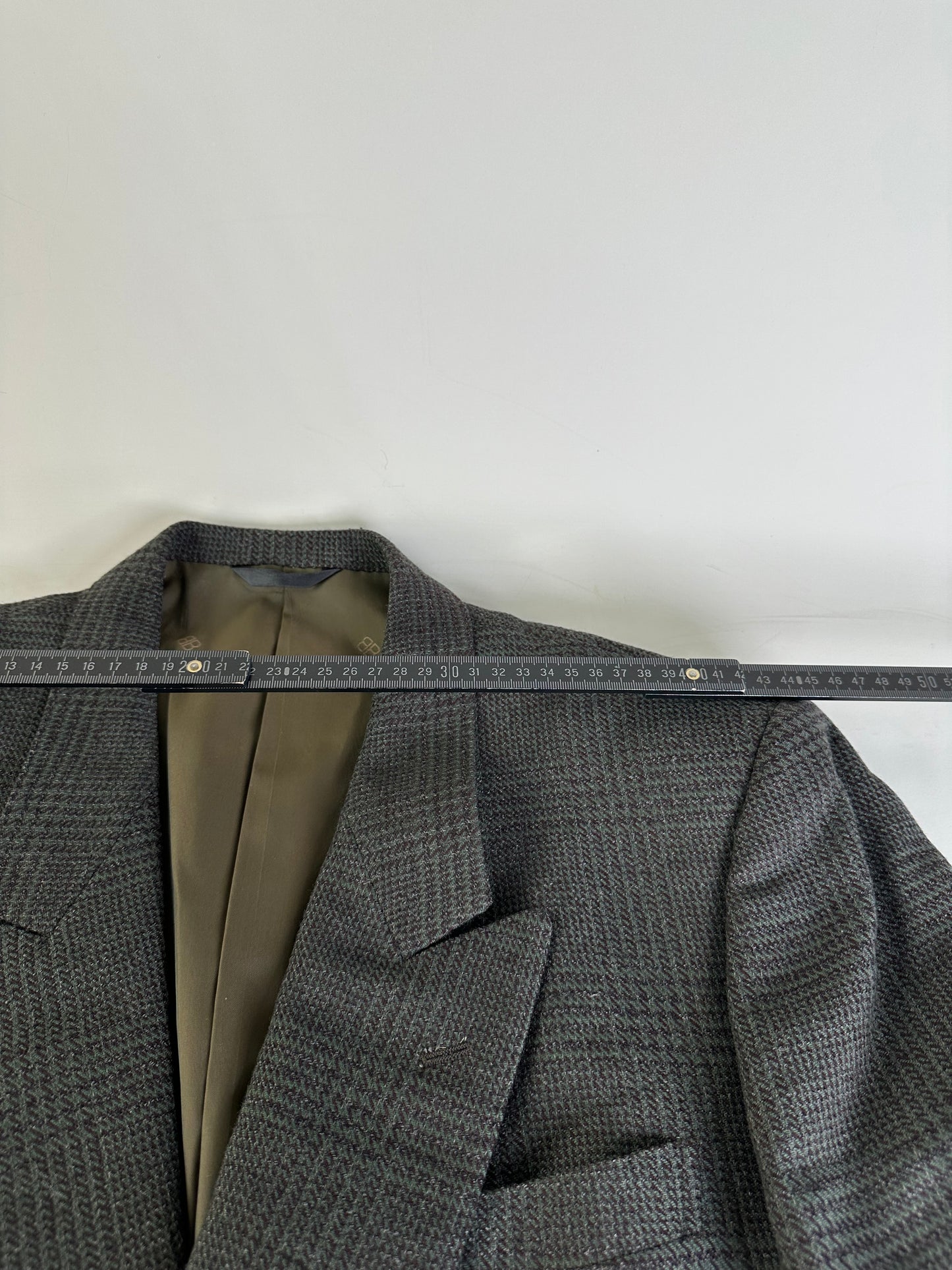 Vintage Balenciaga Men's Wool Blend Blazer Grey M