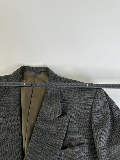 Vintage Balenciaga Men's Wool Blend Blazer Grey M