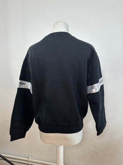 Vintage Courreges Cotton Blend Sweatshirt Black M