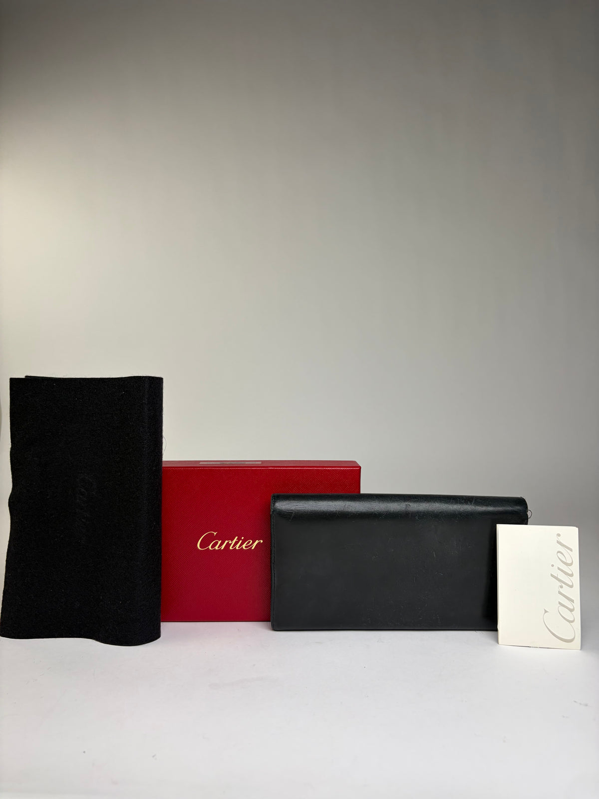 Vintage Cartier Must de Cartier Bifold Wallet Late 1990s Black