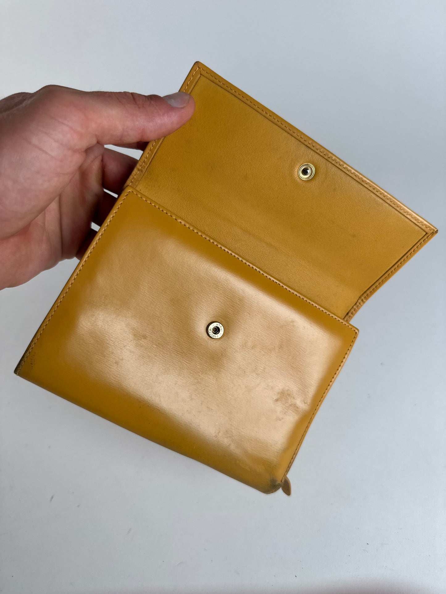 Vintage Loewe Madrid Leather Wallet Yellow