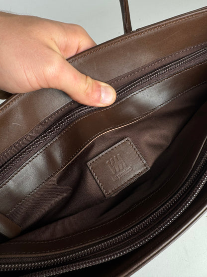 Vintage Issey Miyake Leather Bag brown