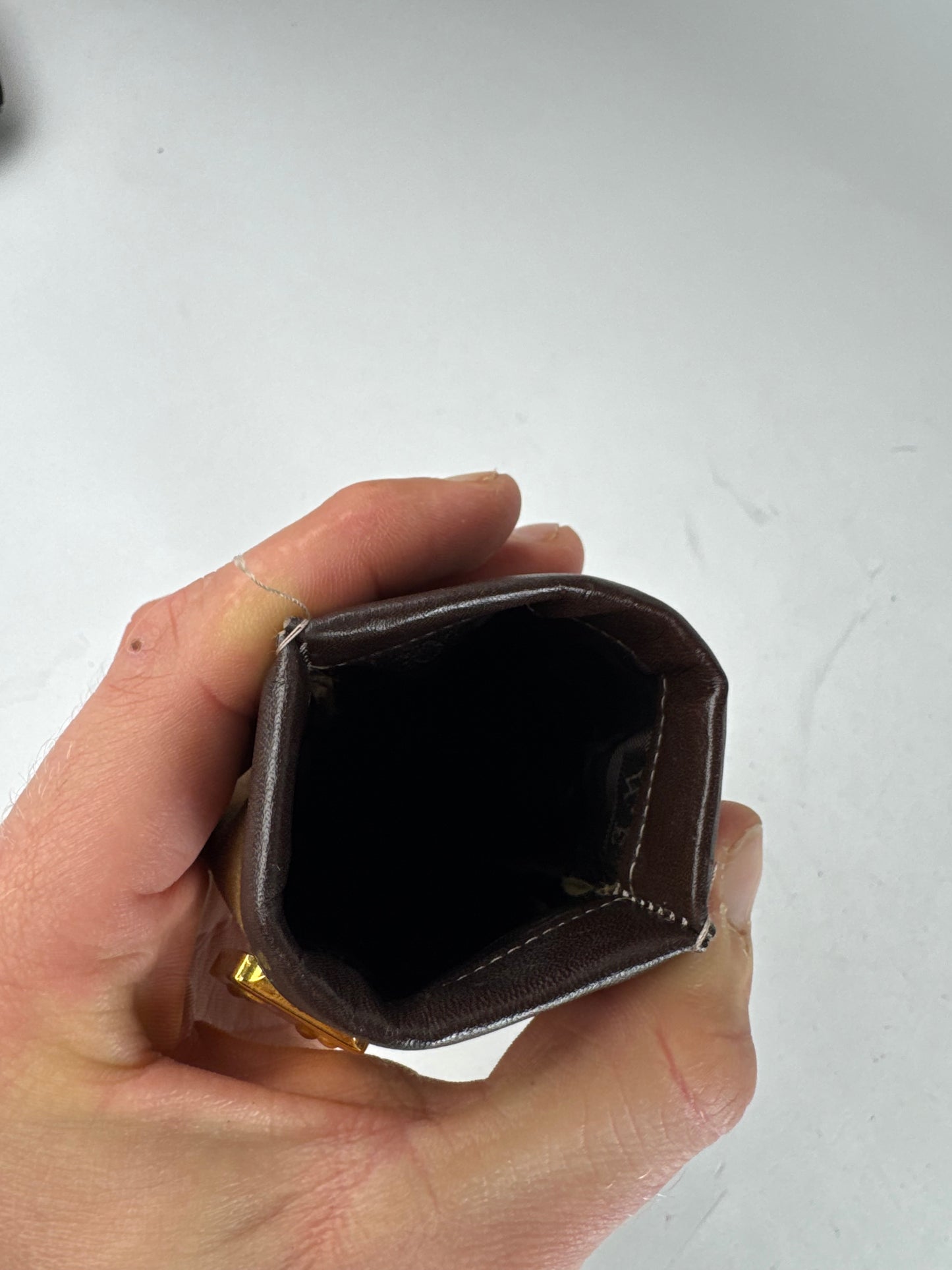 Vintage Loewe Suede Leather Pouch Brown