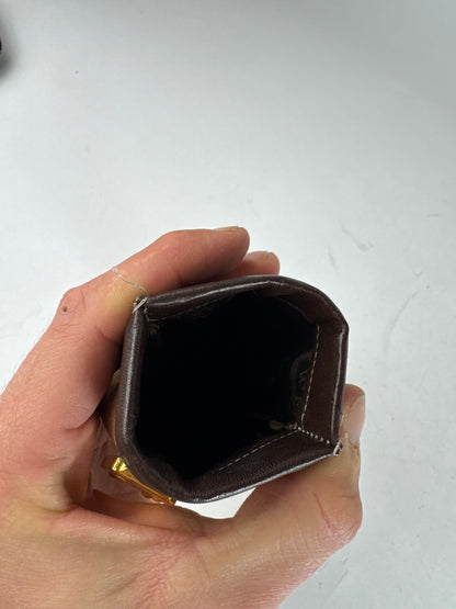 Vintage Loewe Suede Leather Pouch Brown