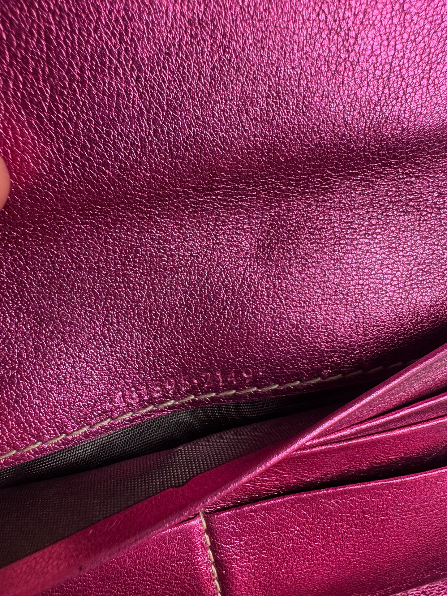 Vintage Gucci Monogram GG wallet beige purple