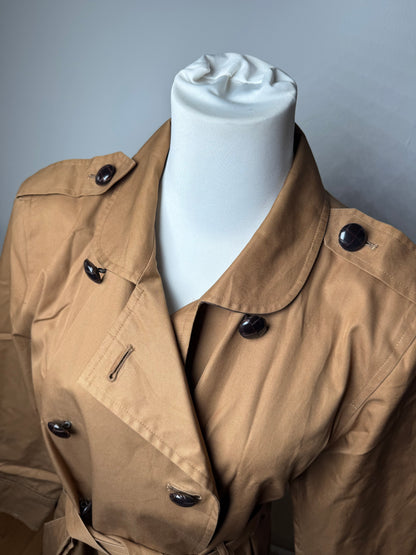 Vintage Yves Sain Laurent Camel Canvas Trenchcoat 40/L
