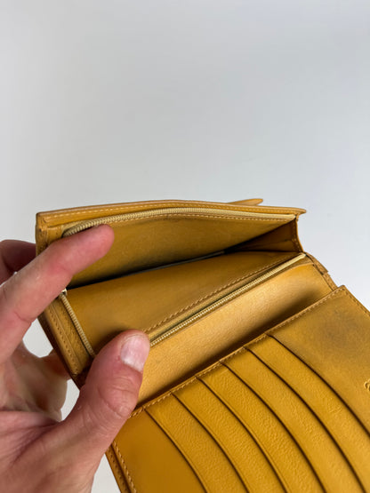 Vintage Loewe Madrid Leather Wallet Yellow