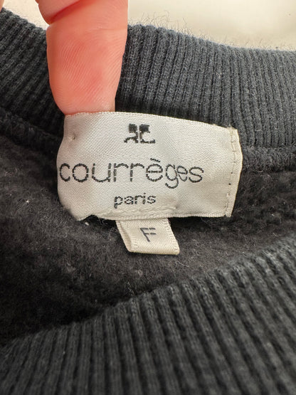 Vintage Courreges Cotton Blend Sweatshirt Black M