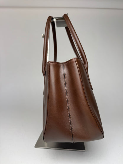 Vintage Issey Miyake Leather Bag brown