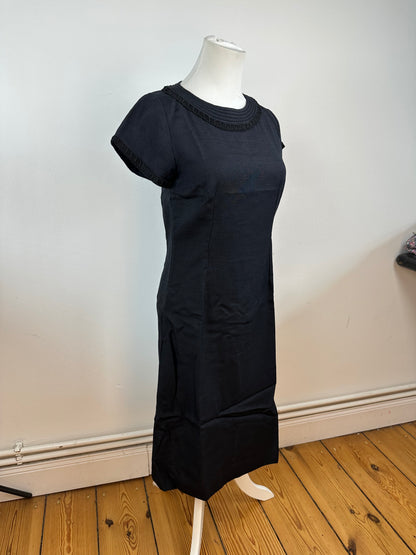 Vintage Givenchy Linen Dress Black M