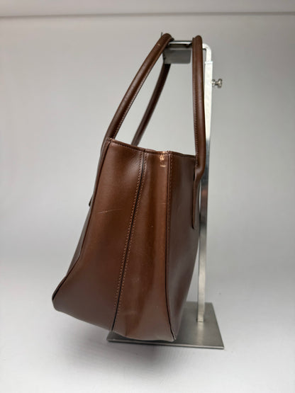 Vintage Issey Miyake Leather Bag brown