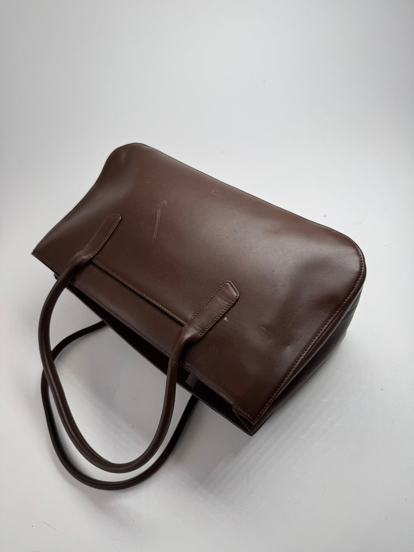 Vintage Issey Miyake Leather Bag brown