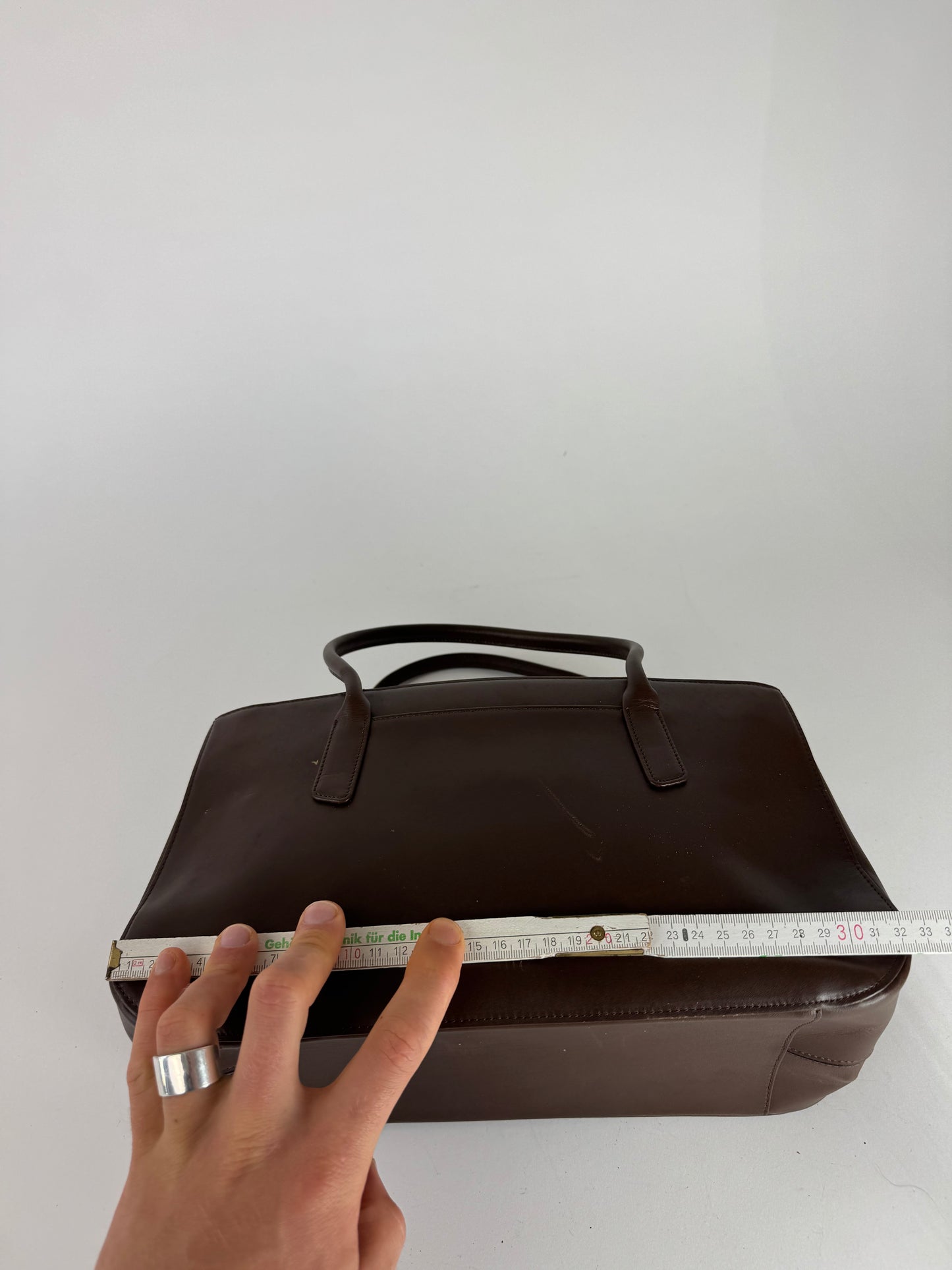 Vintage Issey Miyake Leather Bag brown