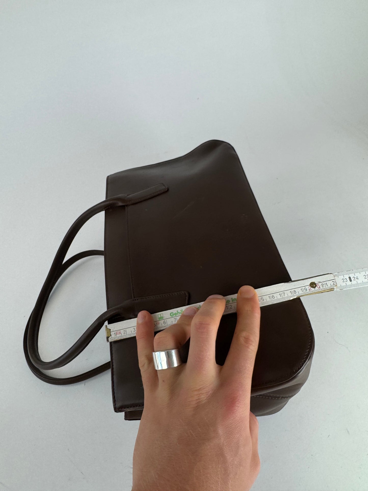 Vintage Issey Miyake Leather Bag brown