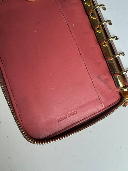 Vintage Miu Miu Leather organizer Orange