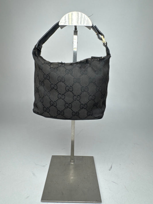 Vintage Mini Gucci Monogram Bag black brown