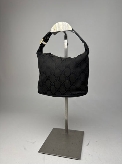Vintage Mini Gucci Monogram Bag black brown