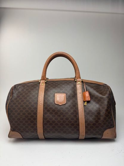 Sac de sport vintage Céline Paris Triomphe Monogram marron