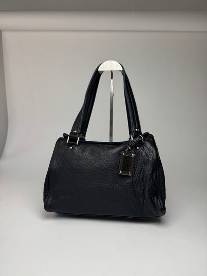 Vintage Courreges Paris Leather Bag black