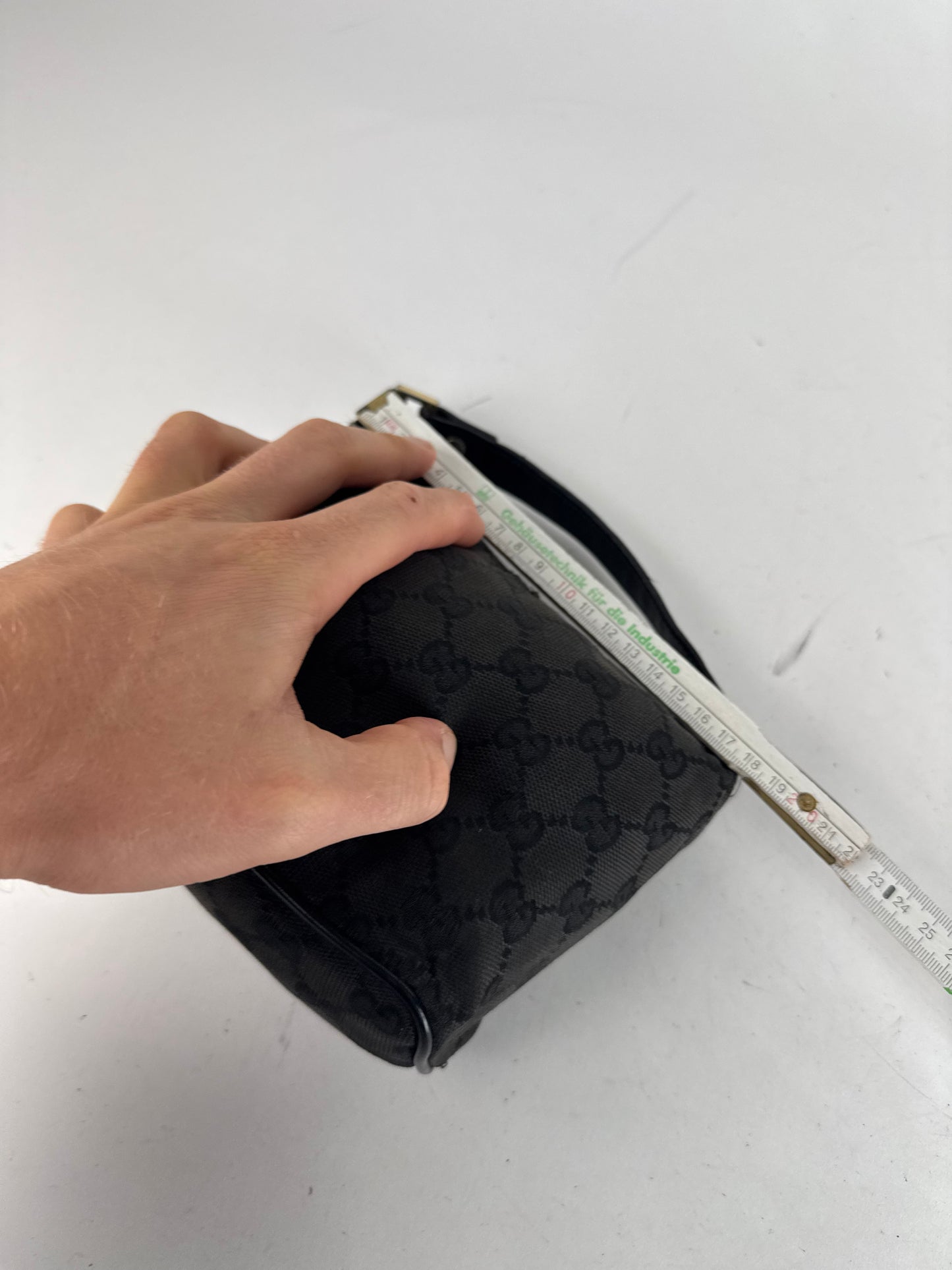 Vintage Mini Gucci Monogram Bag black brown