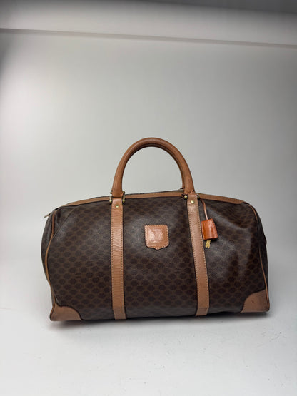 Sac de sport vintage Céline Paris Triomphe Monogram marron