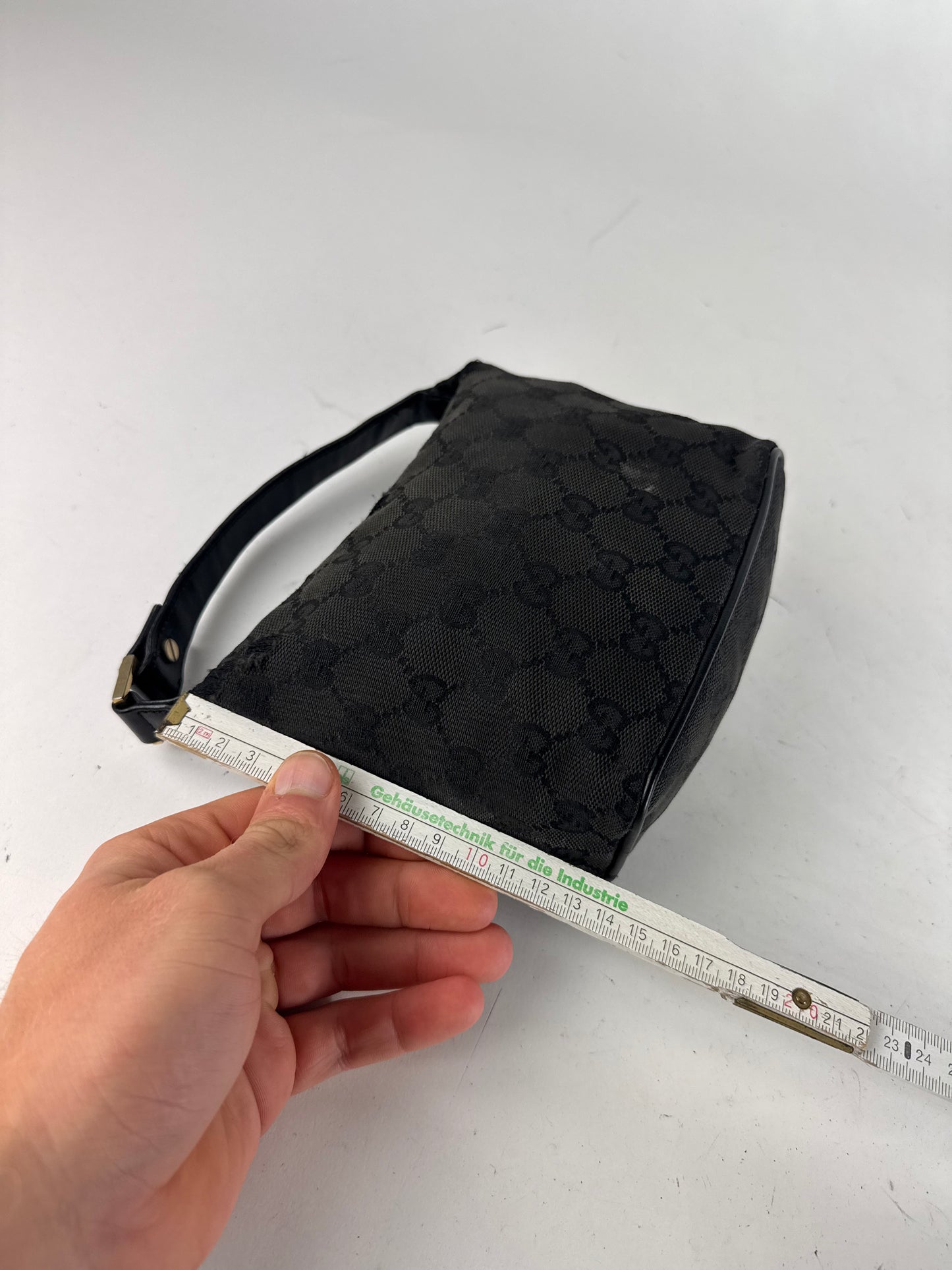 Vintage Mini Gucci Monogram Bag black brown