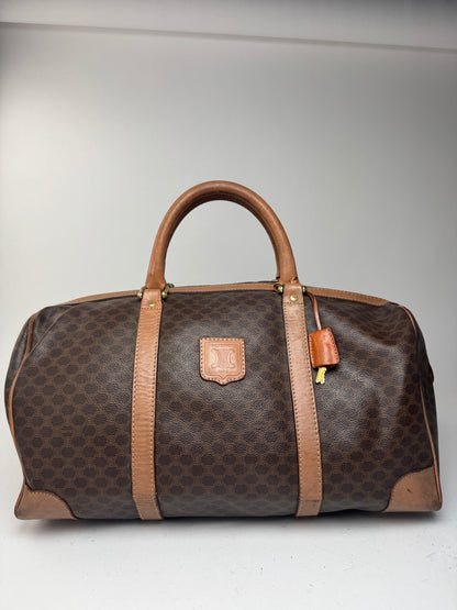 Sac de sport vintage Céline Paris Triomphe Monogram marron